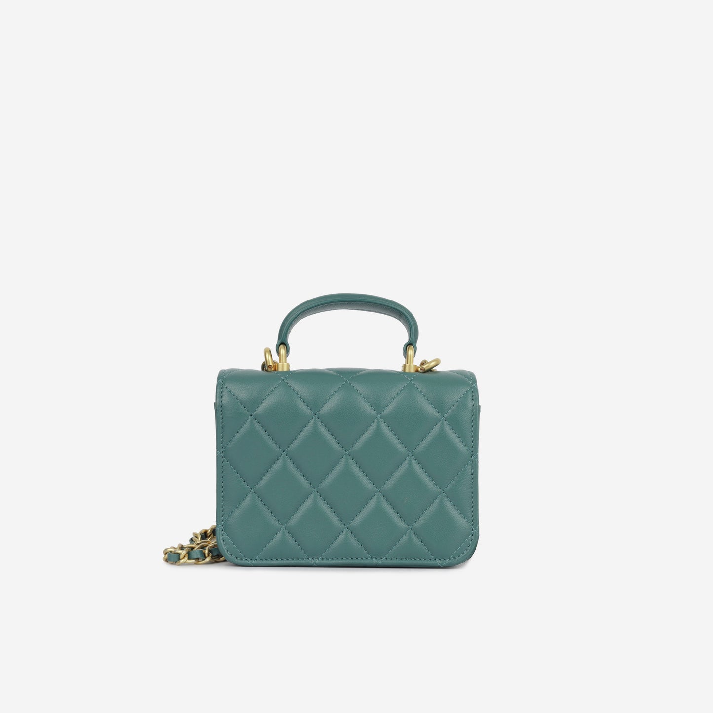 Chanel Micro Top Handle - Dark Teal