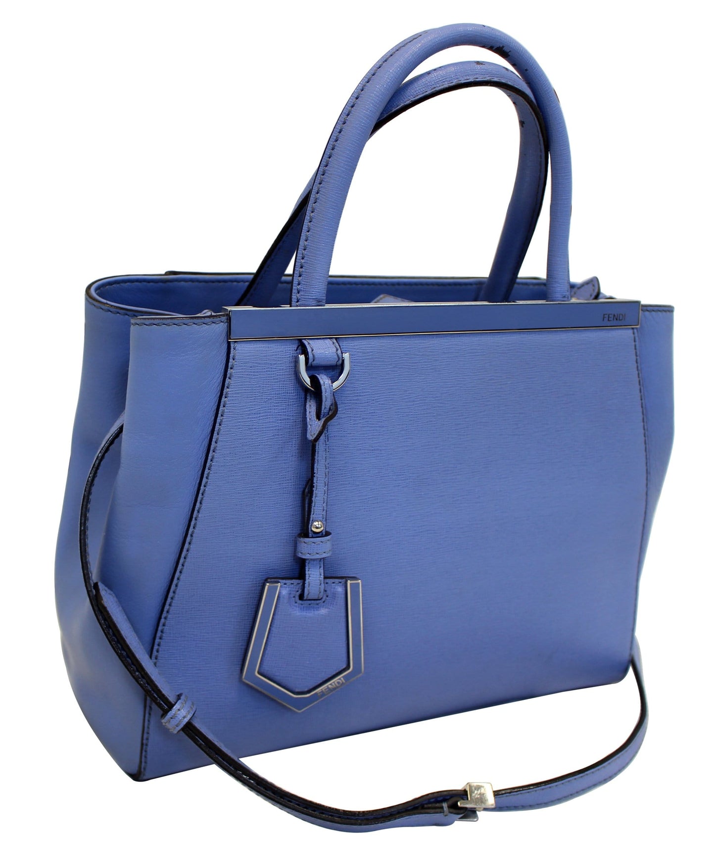 Fendi Roma Leather Red Shoulder Bag Leather