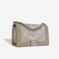 Chanel Boy Bag Lambskin Grey Shoulder Bag