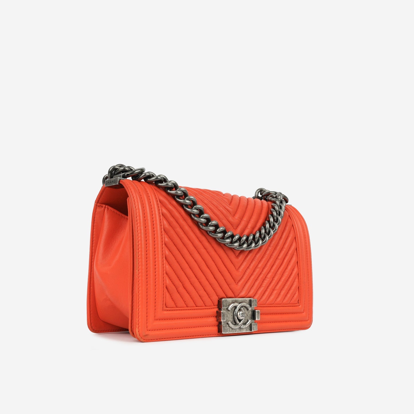 Chanel Boy Bag Lambskin Gold Shoulder Bag Style 4