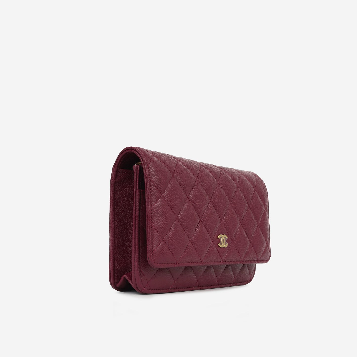 Chanel Wallet On Chain Caviar Gold Crossbody Caviar