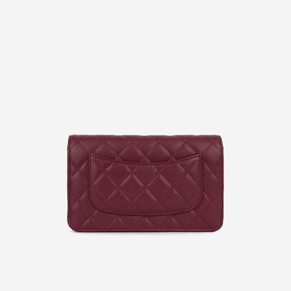 Chanel Wallet On Chain Caviar Gold Crossbody Caviar