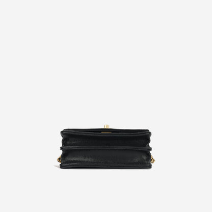 Chanel Luxury Lambskin Black Clutch Style 6