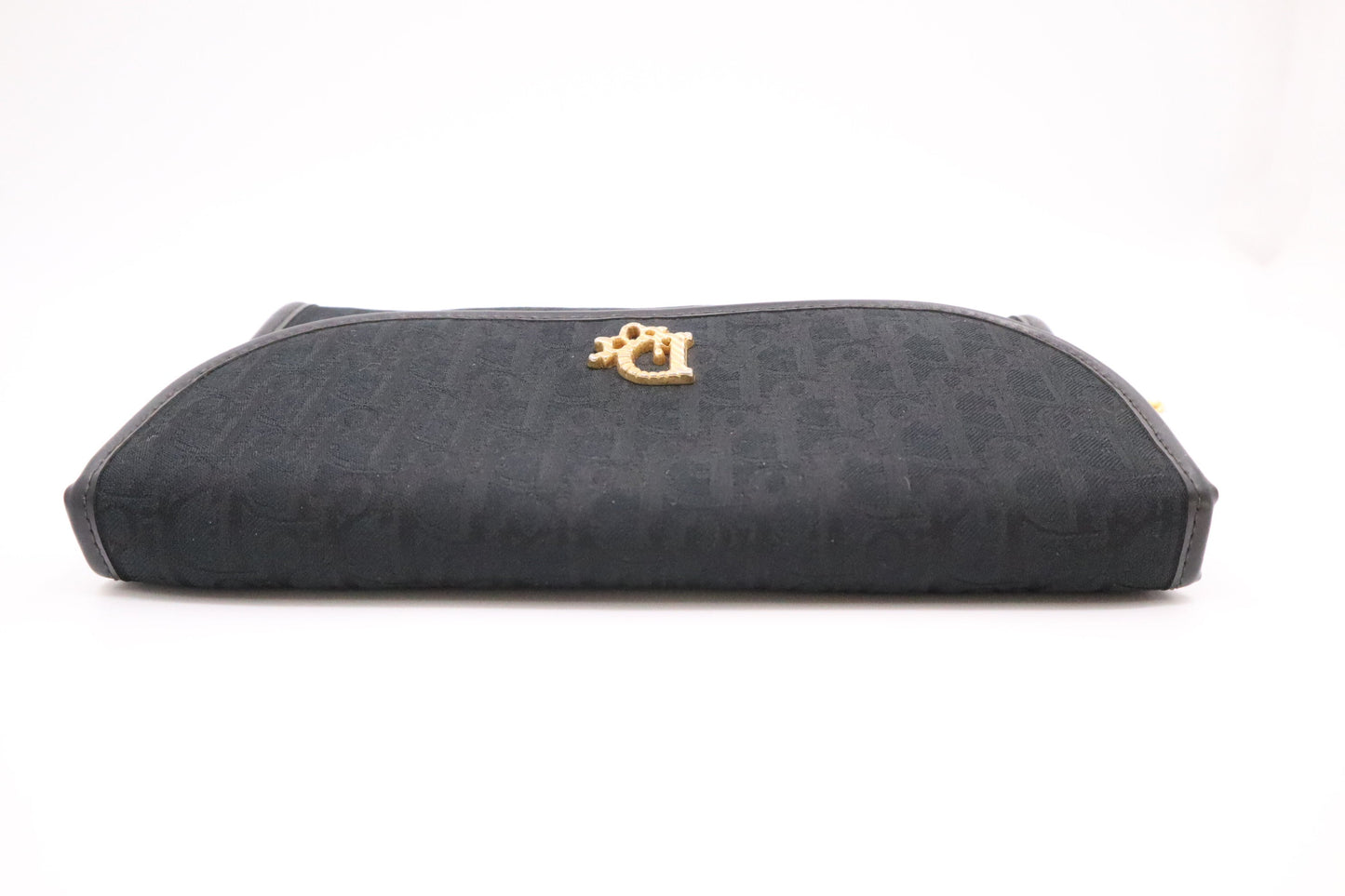 Dior Trotter Chain Shoulder Bag in Black Canvas
