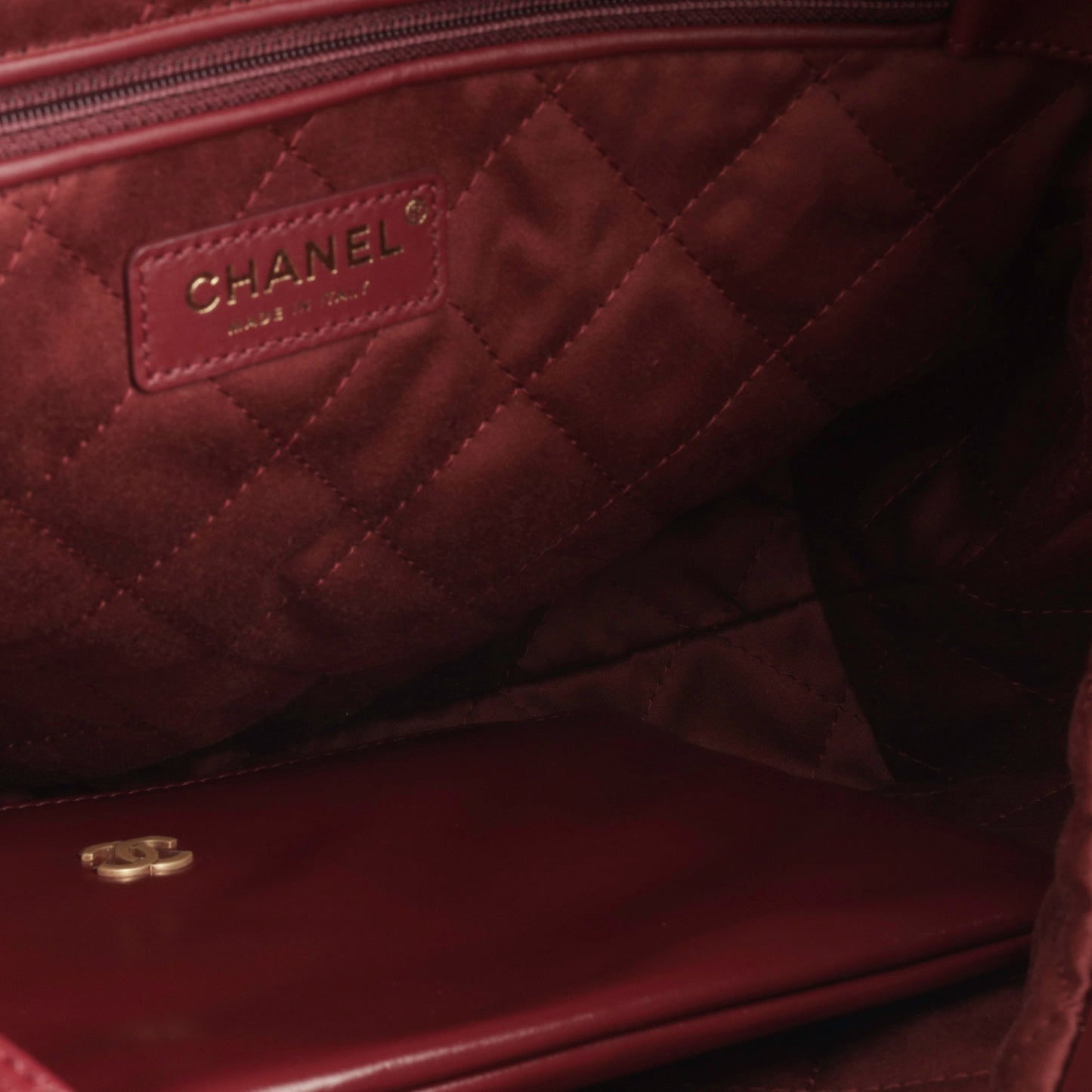 Chanel Luxury Calfskin Gold Tote Bag Style 5