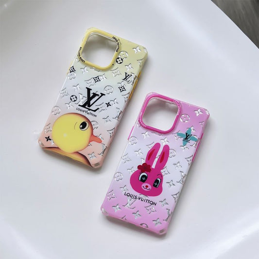 Luxury Duck & Rabbit Square iPhone Case