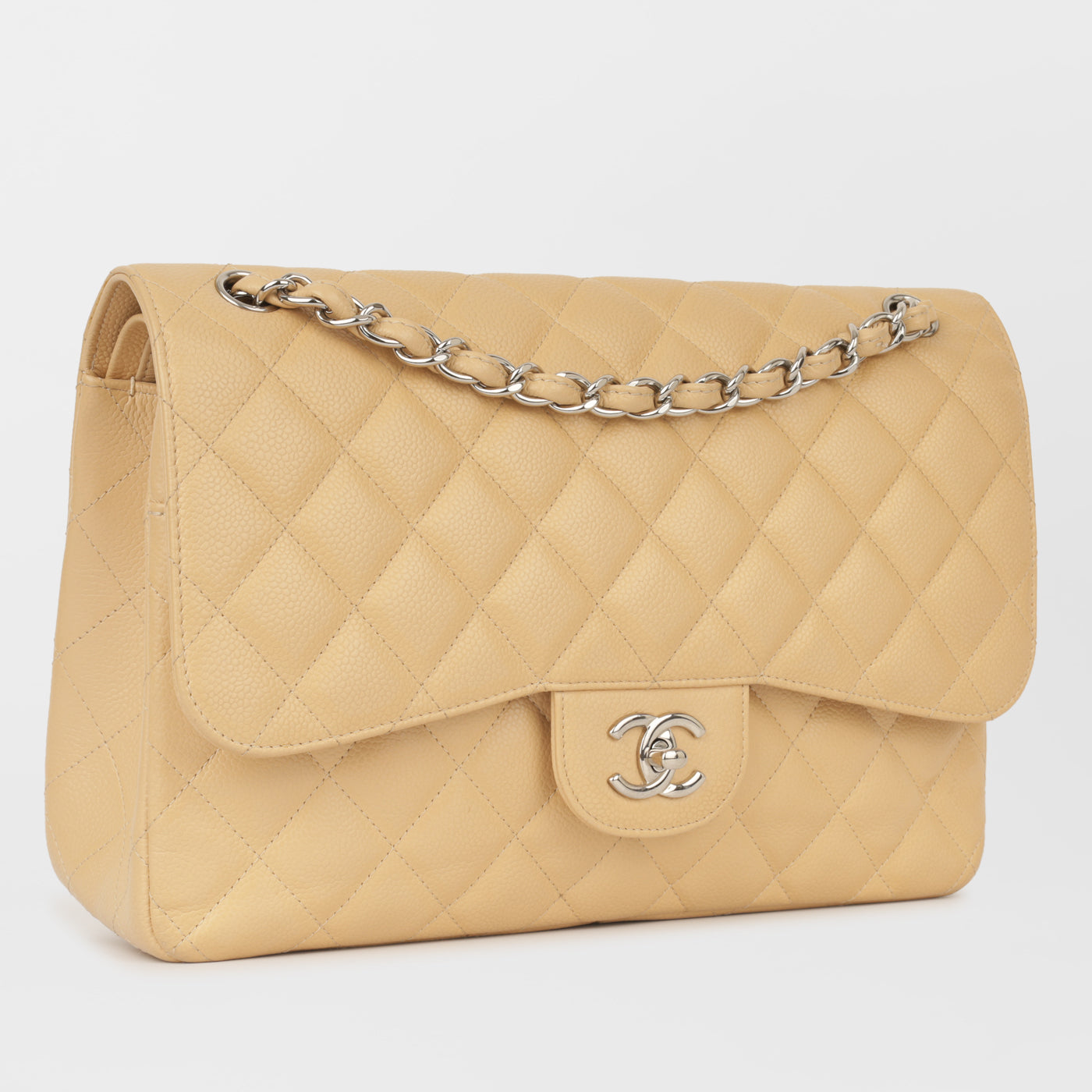 Chanel Classic Flap Caviar Gold Shoulder Bag Style 4