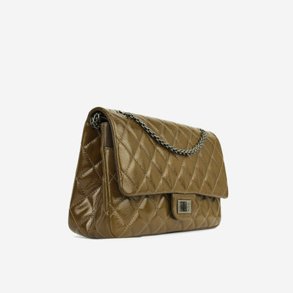 Chanel Classic Flap Lambskin Brown Shoulder Bag Style 8