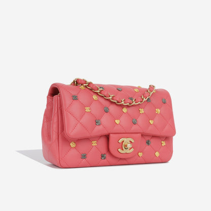Chanel Classic Flap Lambskin Gold Shoulder Bag Style 66