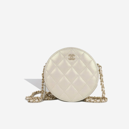 Chanel Round Clutch With Chain