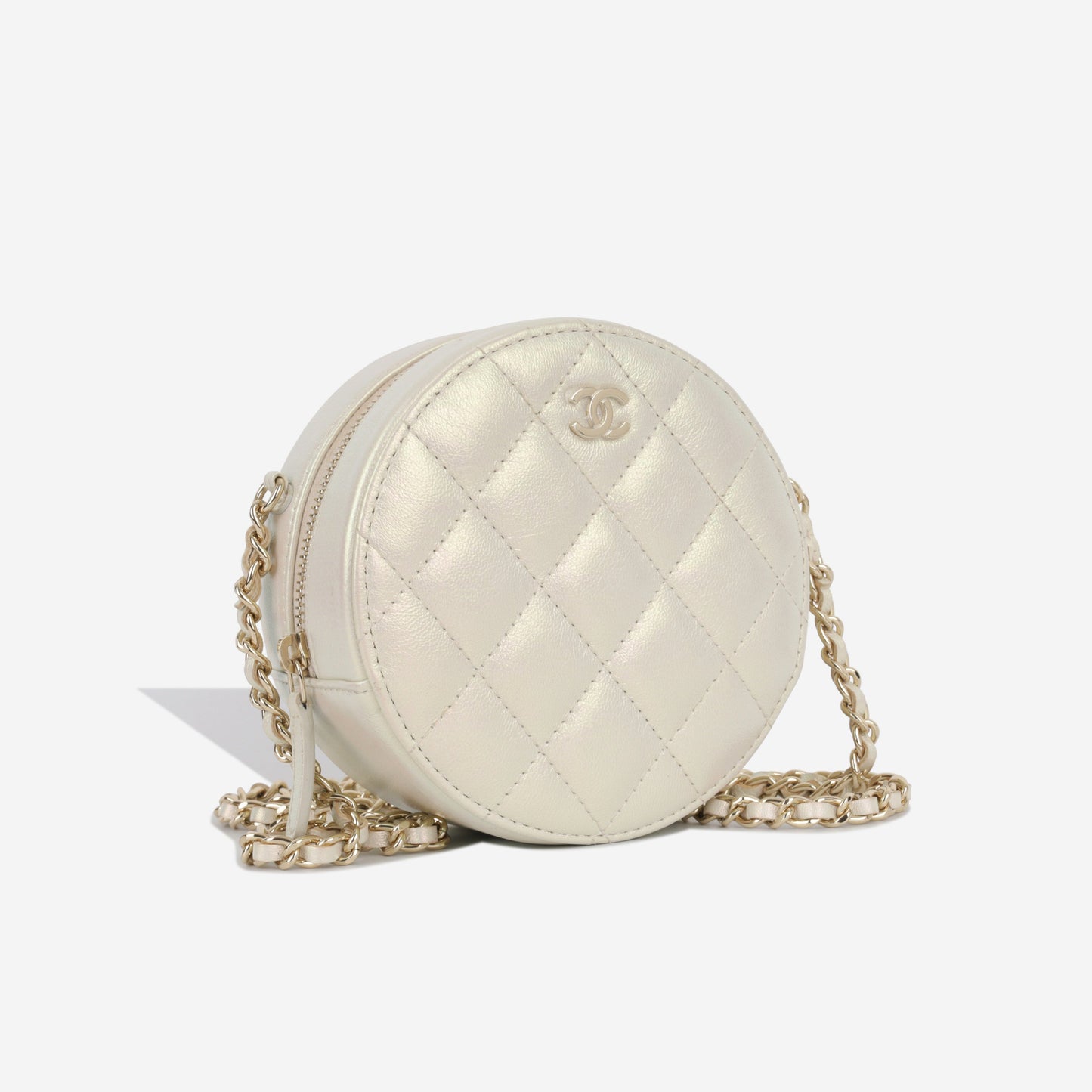 Chanel Round Clutch With Chain