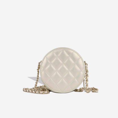 Chanel Round Clutch With Chain
