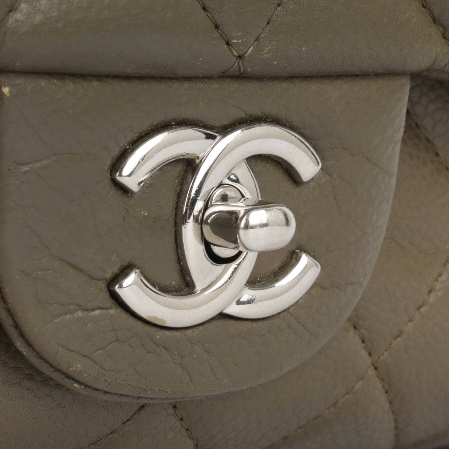 Chanel Classic Flap Caviar Silver Shoulder Bag Style 3