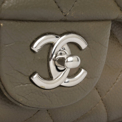 Chanel Classic Flap Caviar Silver Shoulder Bag Style 3