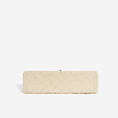 Chanel Classic Flap Caviar Silver Shoulder Bag Style 6