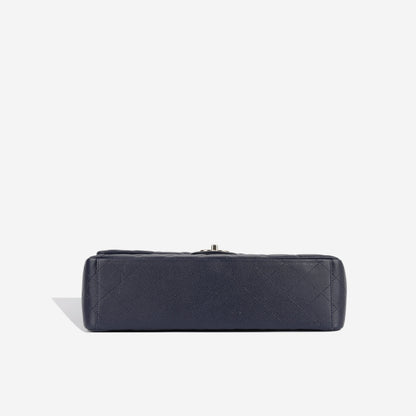 Chanel Classic Flap Caviar Silver Shoulder Bag Style 7