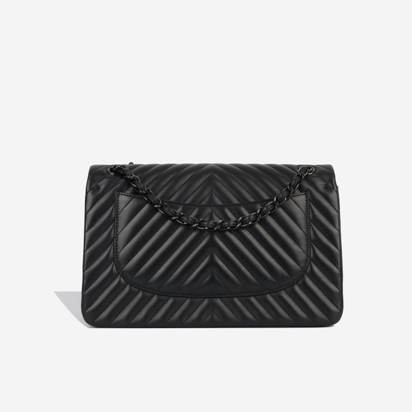 Chanel Classic Flap Lambskin Black Shoulder Bag Style 40
