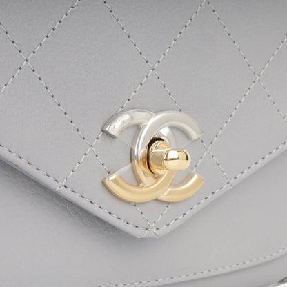 Chanel Classic Flap Calfskin Gold Shoulder Bag Style 8