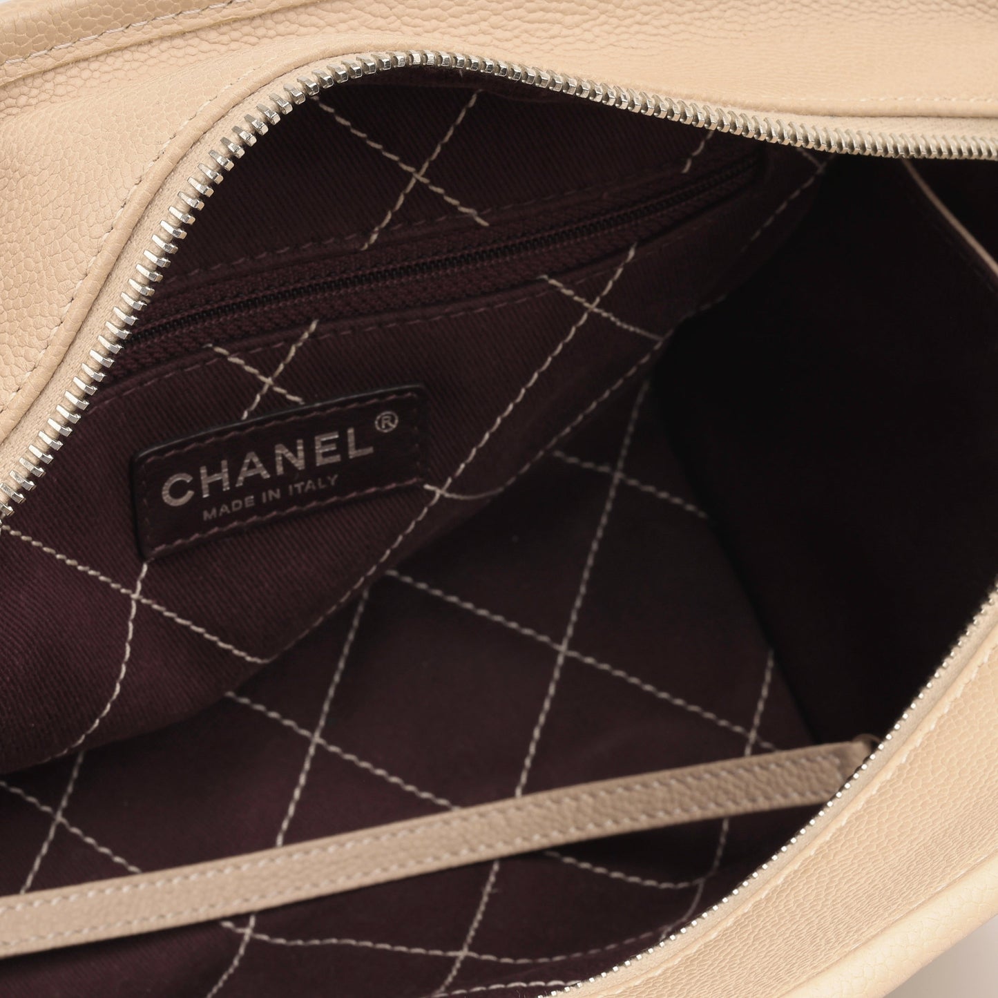 Chanel Deauville Lambskin Black Tote Bag