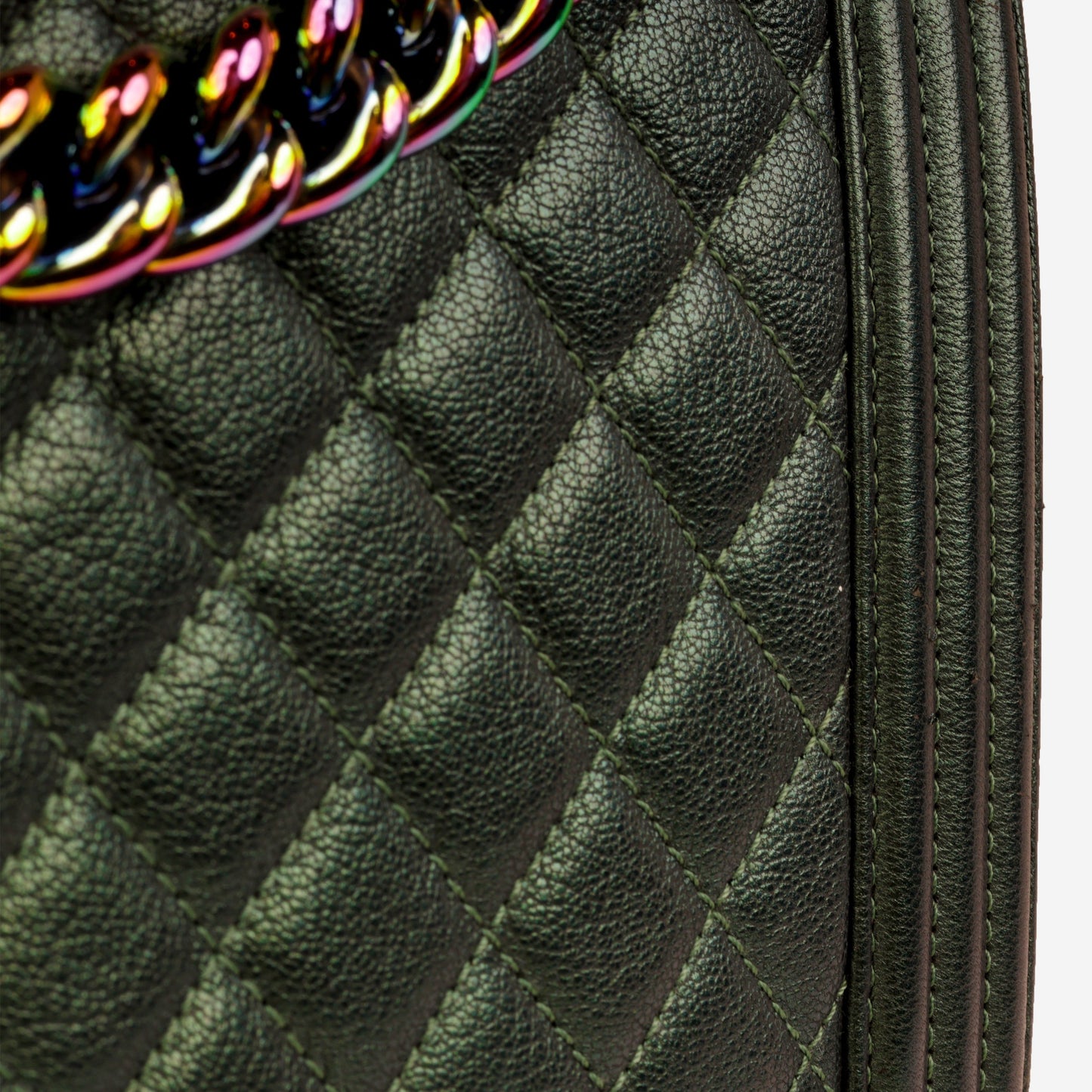 Chanel Boy Bag Caviar Red Shoulder Bag