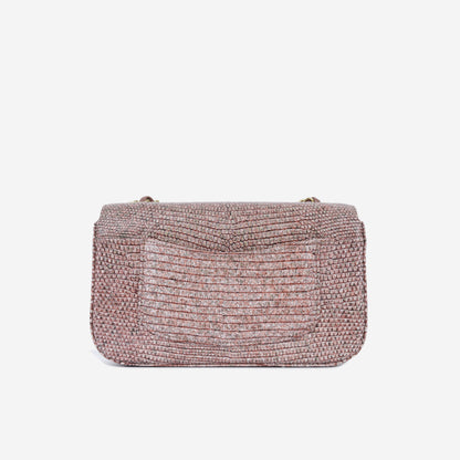 Chanel Mini Rectangular Flap - Mauve Taupe Lizard