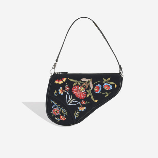 Dior Nylon Pochette Leather Shoulder Bag