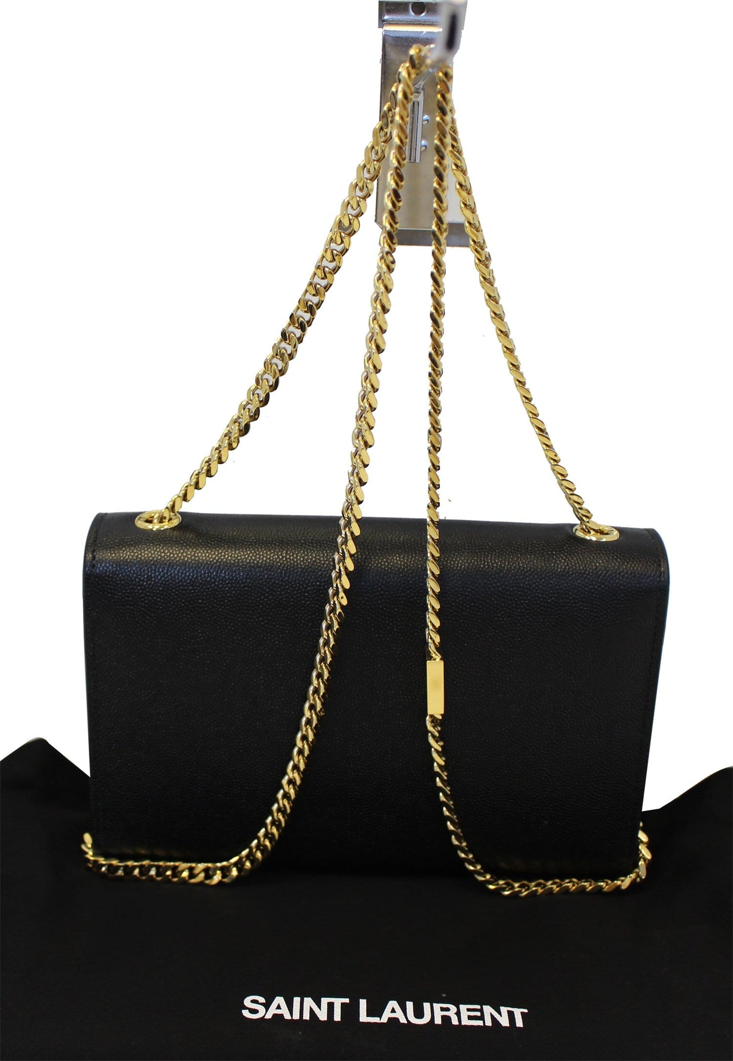 Saint Laurent Kate Leather Black Crossbody Style 2