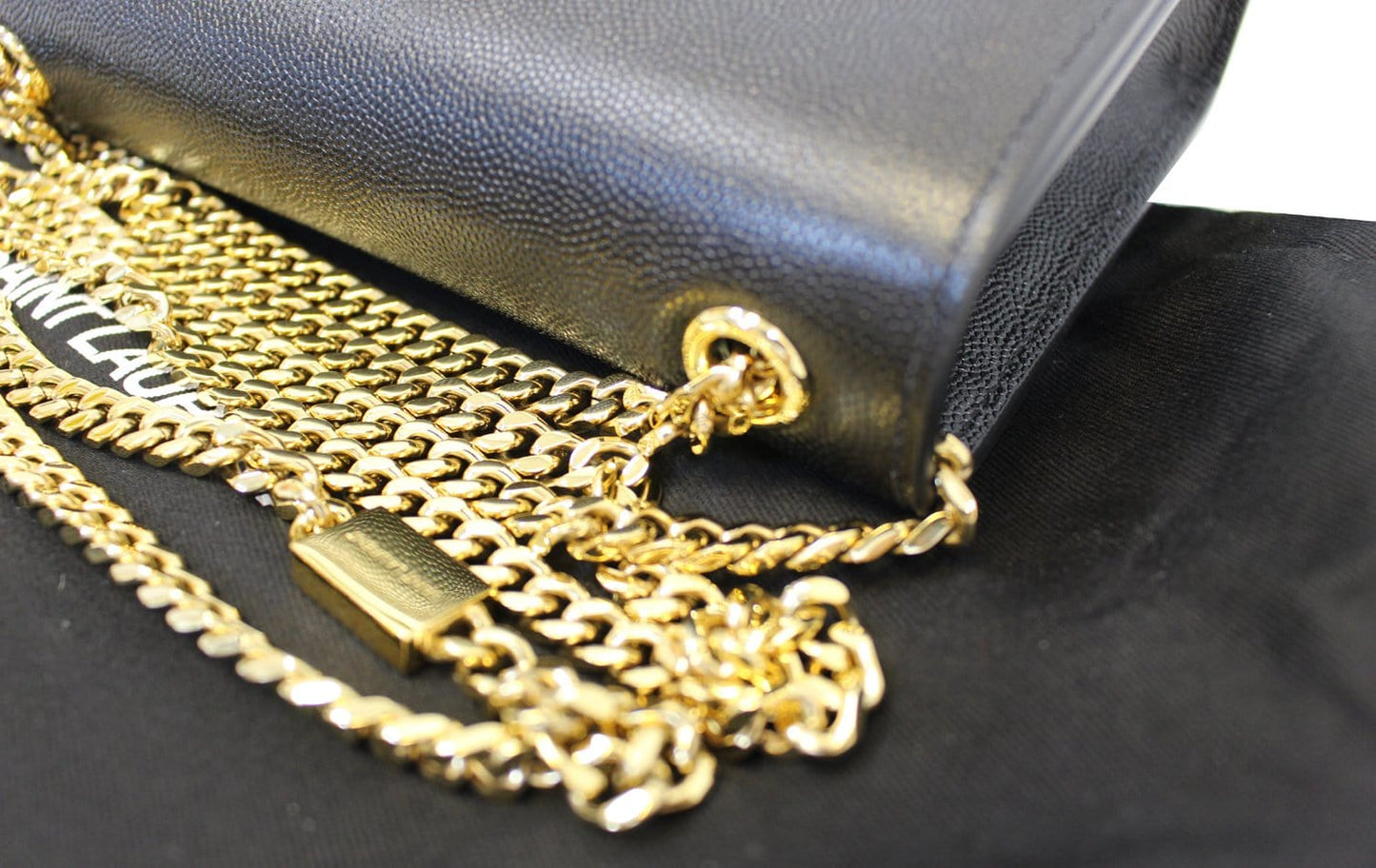 Saint Laurent Kate Leather Black Crossbody Style 2