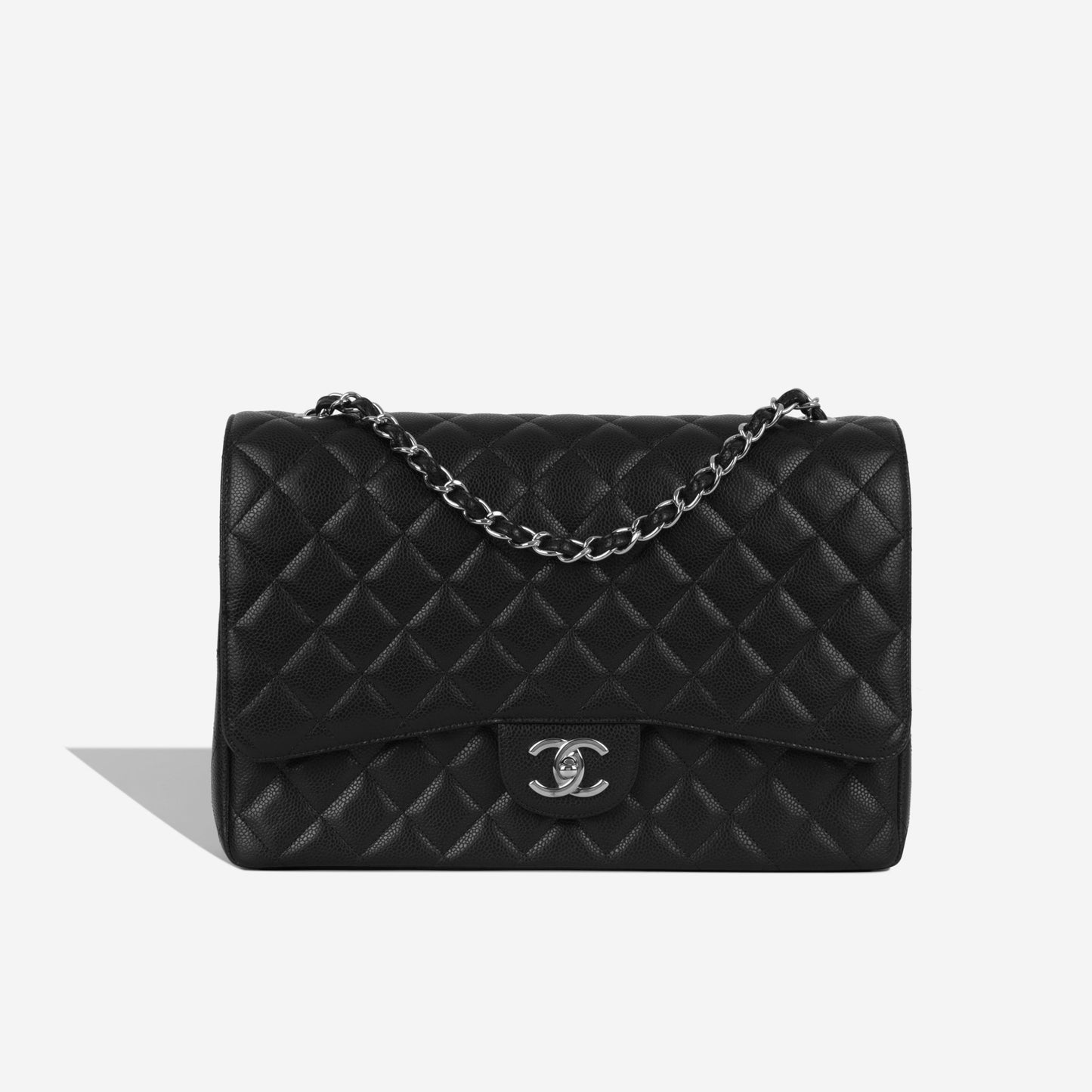Chanel Classic Flap Caviar Black Shoulder Bag Style 143