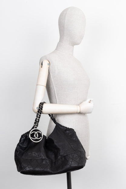 Chanel Baby Coco Cabas Bag Quilted Black