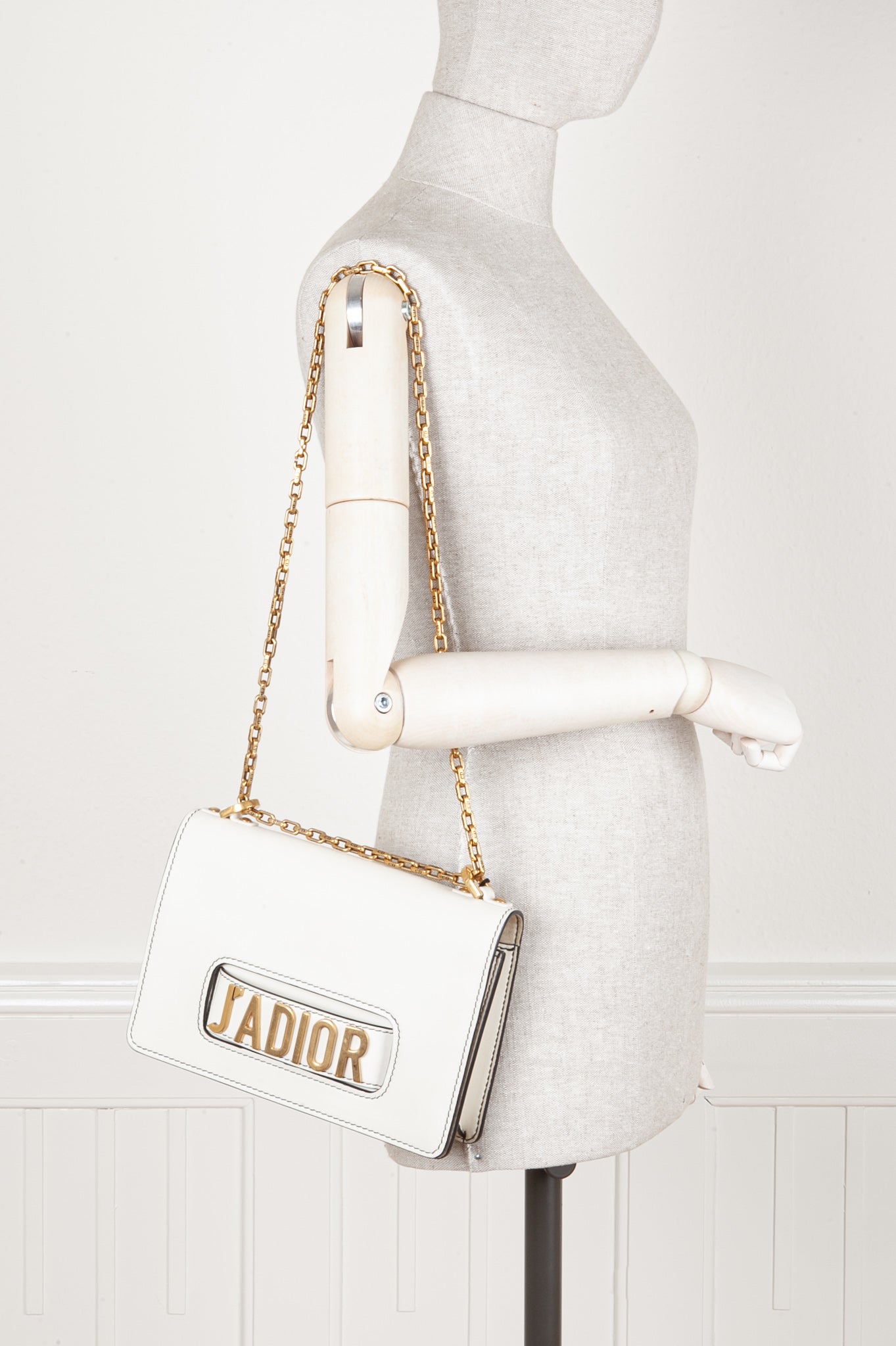 Christian Dior J'Adior Flap Bag White