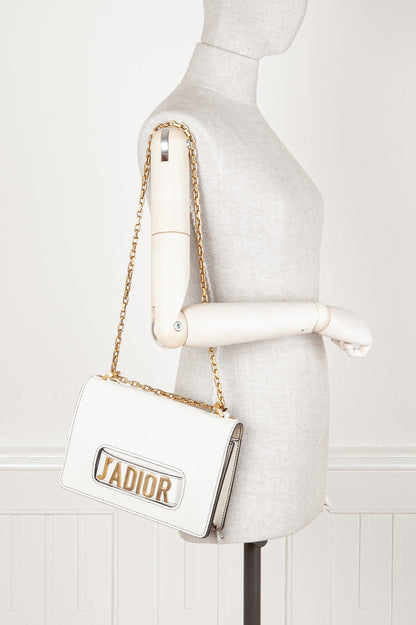 Christian Dior J'Adior Flap Bag White