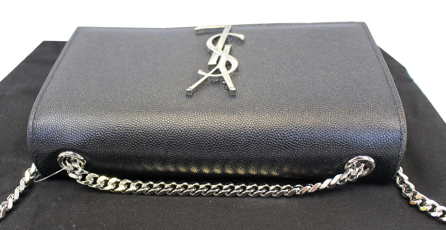 Saint Laurent Kate Leather Black Crossbody Leather