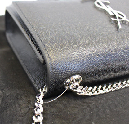 Saint Laurent Kate Leather Black Crossbody Leather