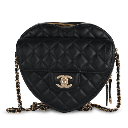 Chanel Large Heart Bag - Black