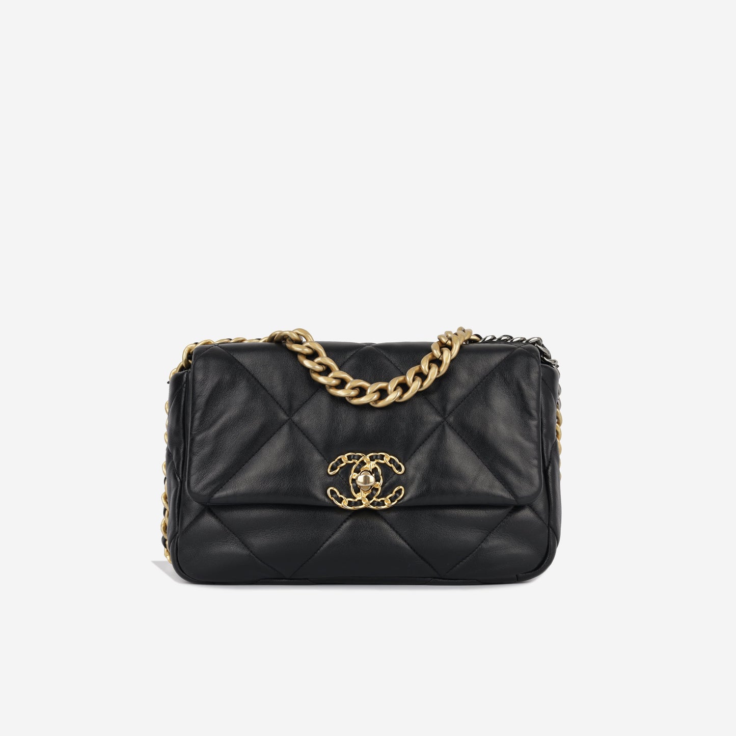 Chanel Chanel 19 Lambskin Black Shoulder Bag Style 9