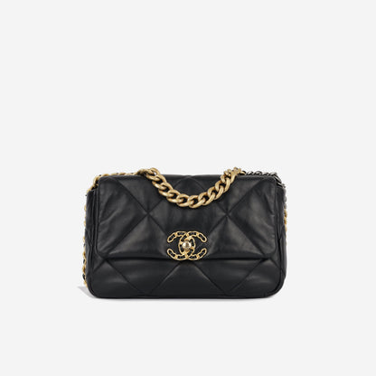Chanel Chanel 19 Lambskin Black Shoulder Bag Style 8