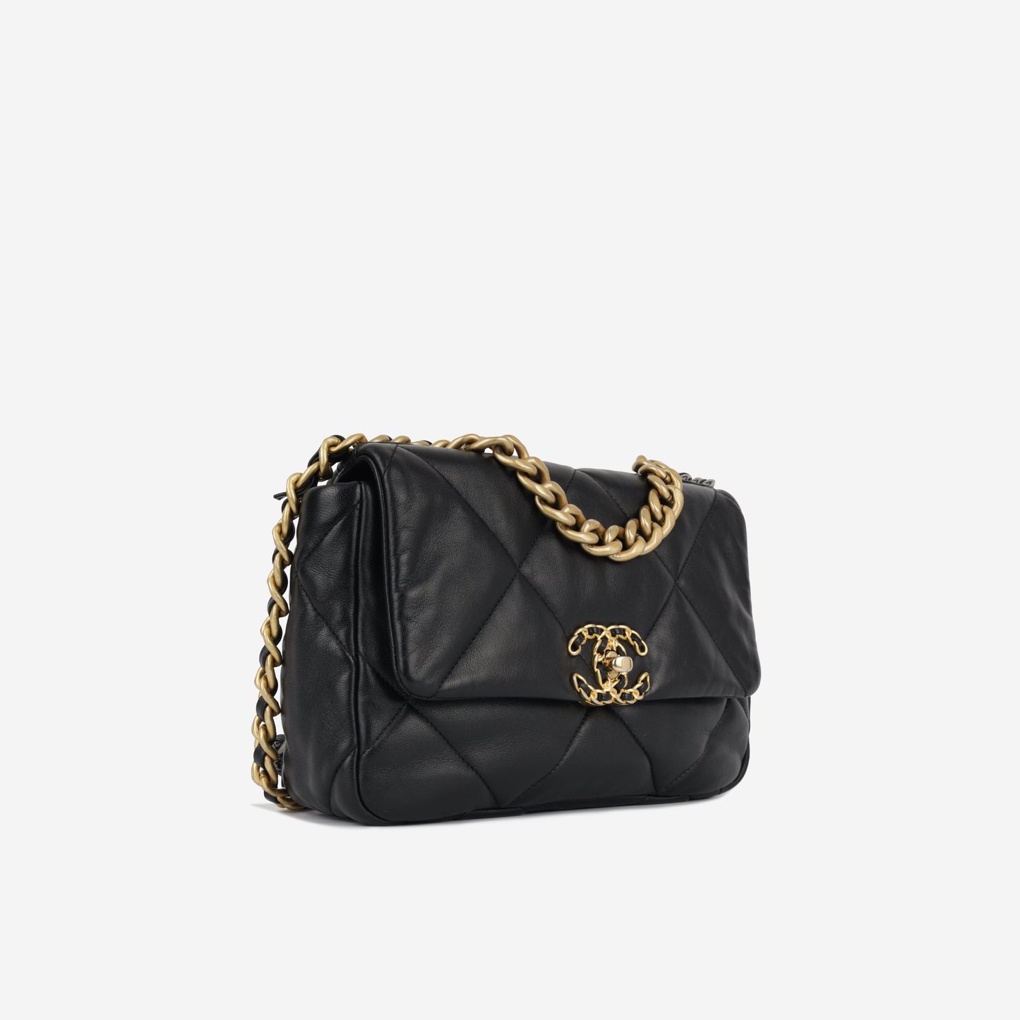 Chanel Chanel 19 Lambskin Black Shoulder Bag Style 9