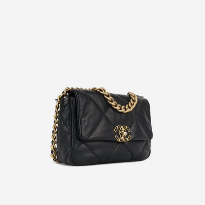 Chanel Chanel 19 Lambskin Black Shoulder Bag Style 9