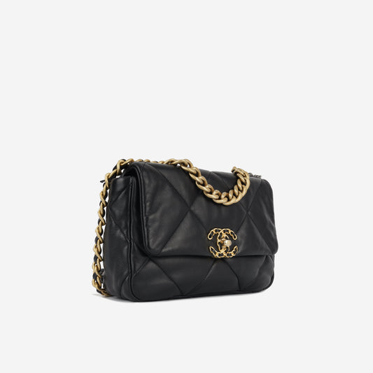 Chanel Chanel 19 Lambskin Black Shoulder Bag Style 12