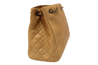 Chanel Brown Caviar Leather Large Shopping Tote Bag