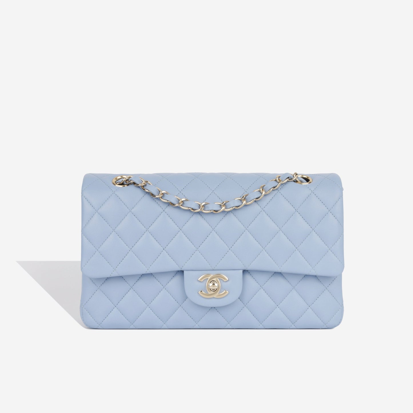 Chanel Classic Flap Lambskin Gold Shoulder Bag Style 28