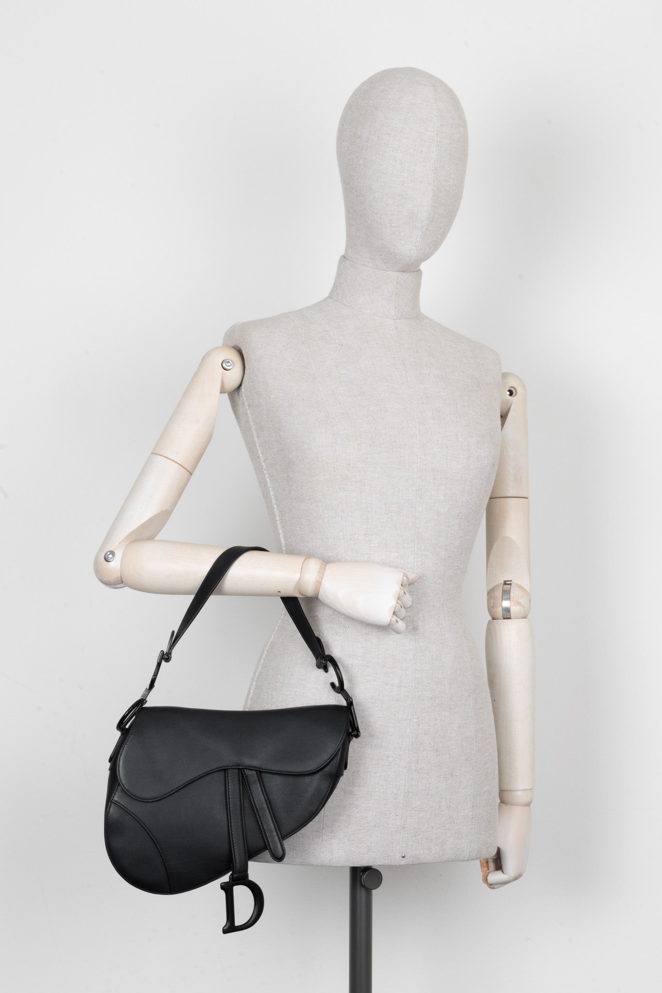 Christian Dior Saddle Shoulder Bag All Black