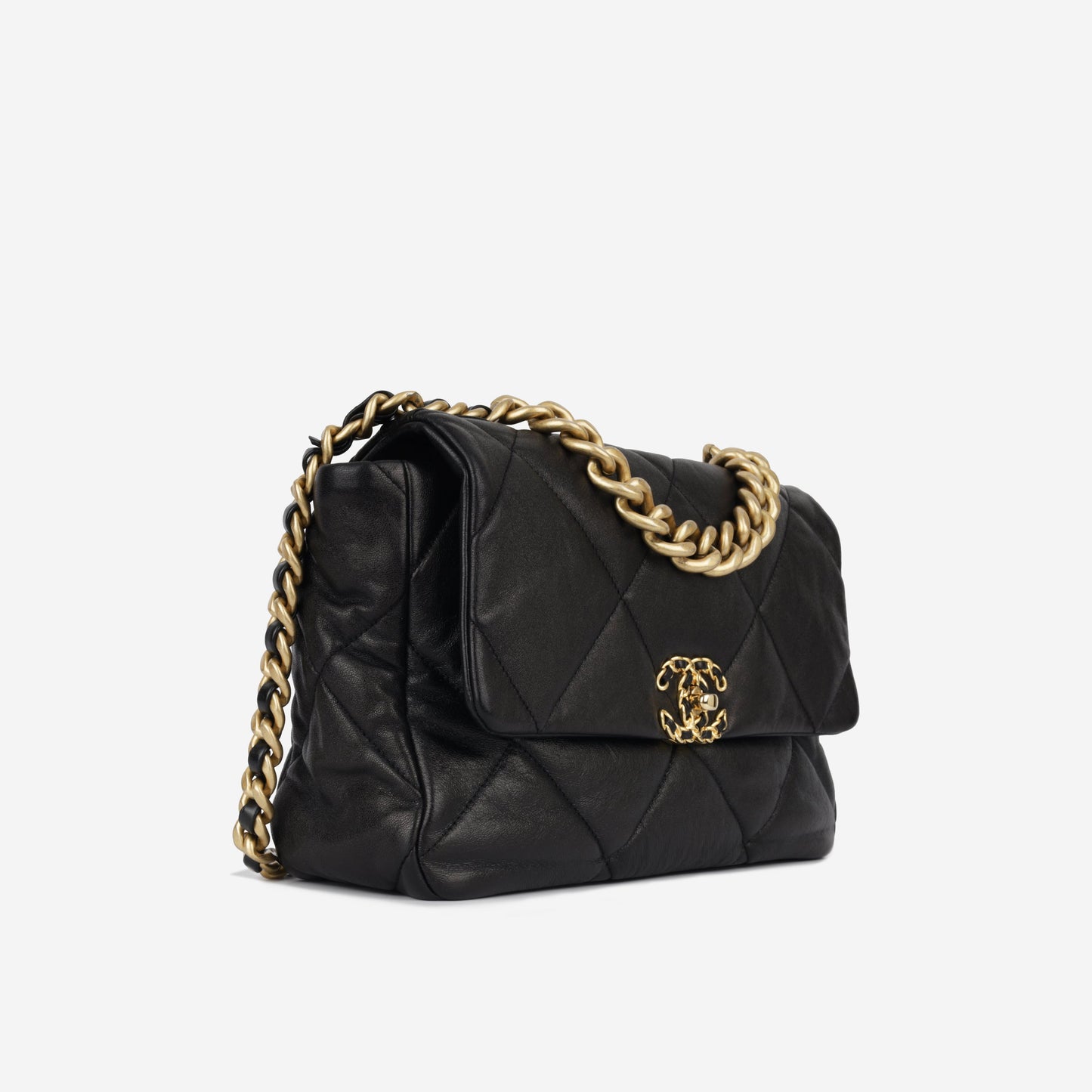 Chanel Chanel 19 Leather Black Shoulder Bag Leather