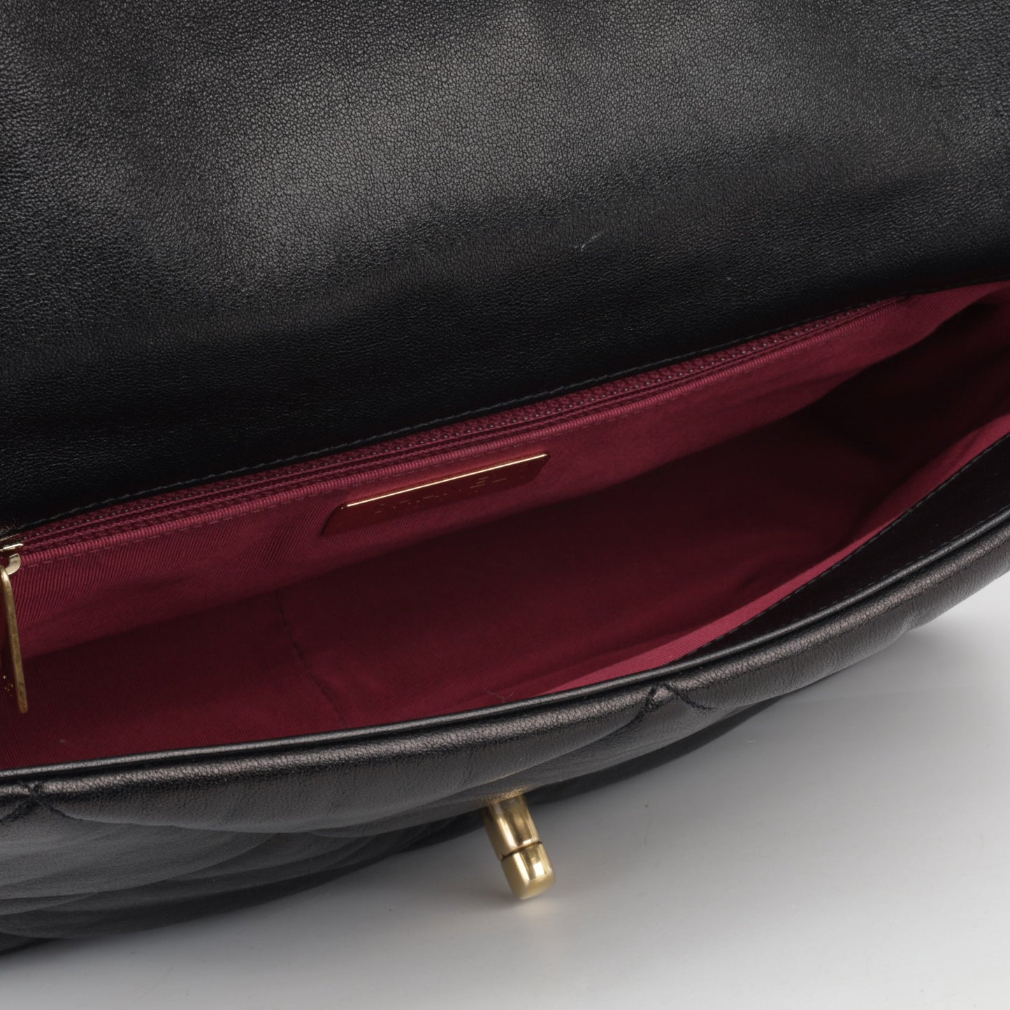 Chanel Chanel 19 Leather Black Shoulder Bag Leather