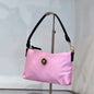 Versace Light Pink Nylon Pouch Shoulder Bag