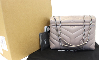 Saint Laurent Loulou Matelassé Red Shoulder Bag
