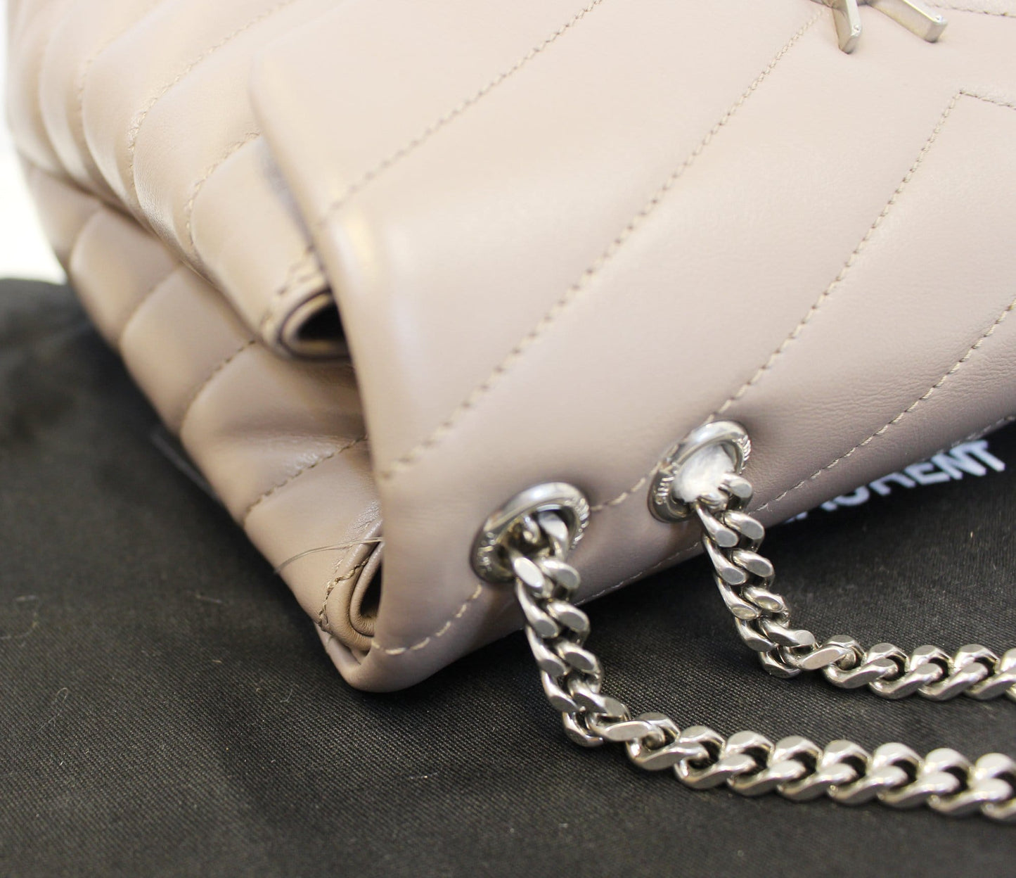 Saint Laurent Loulou Matelassé Red Shoulder Bag