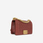 Chanel Boy Bag Lambskin Gold Shoulder Bag Style 19
