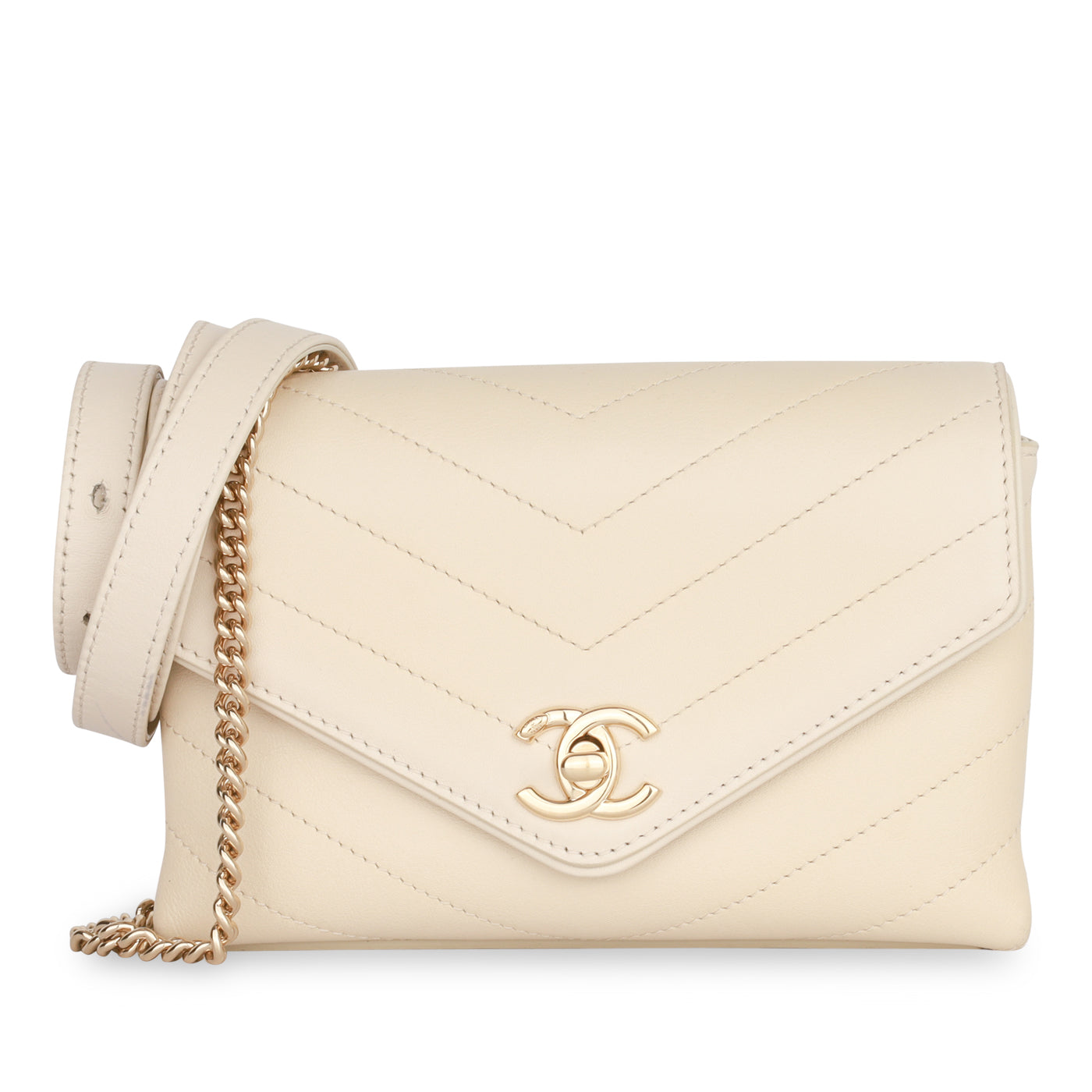Chanel Luxury Lambskin Gold Handbag Style 6